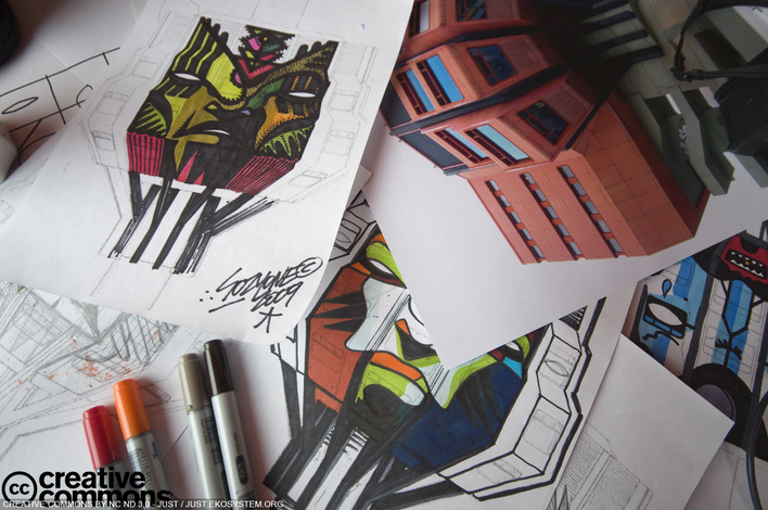 Turmkunst 2010 - Der Bierpinsel wird wachgeküsst.